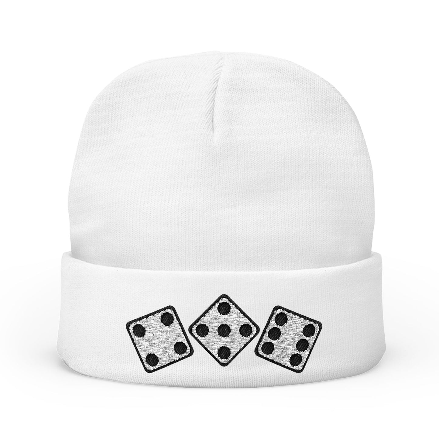 456 Diced Out - Knit Beanie (Embroidery)